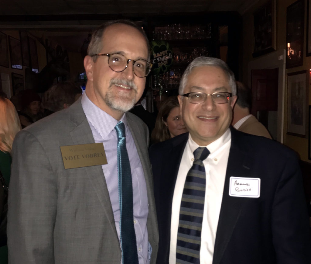 William Vodrey with Armond Budish, Cuyahoga County Executive